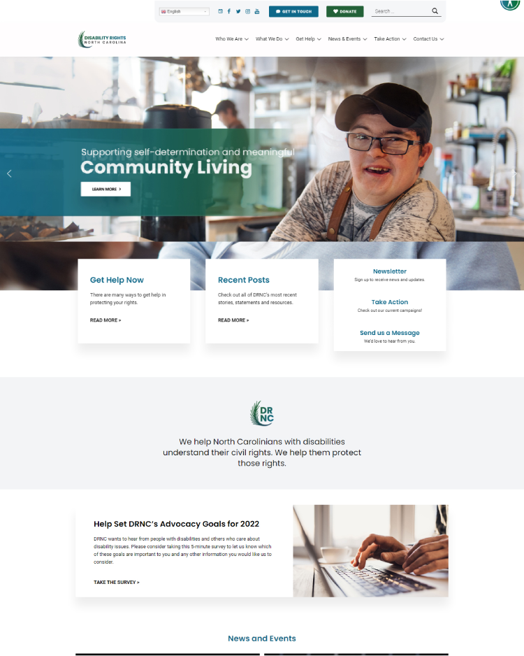 DRNC - Disability Rights North Carolina - Main Page o - New Minds Group